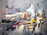 2010 Canvas Paintings - Rhapsody in Grey II